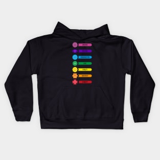 Chakras one Word Definition Kids Hoodie